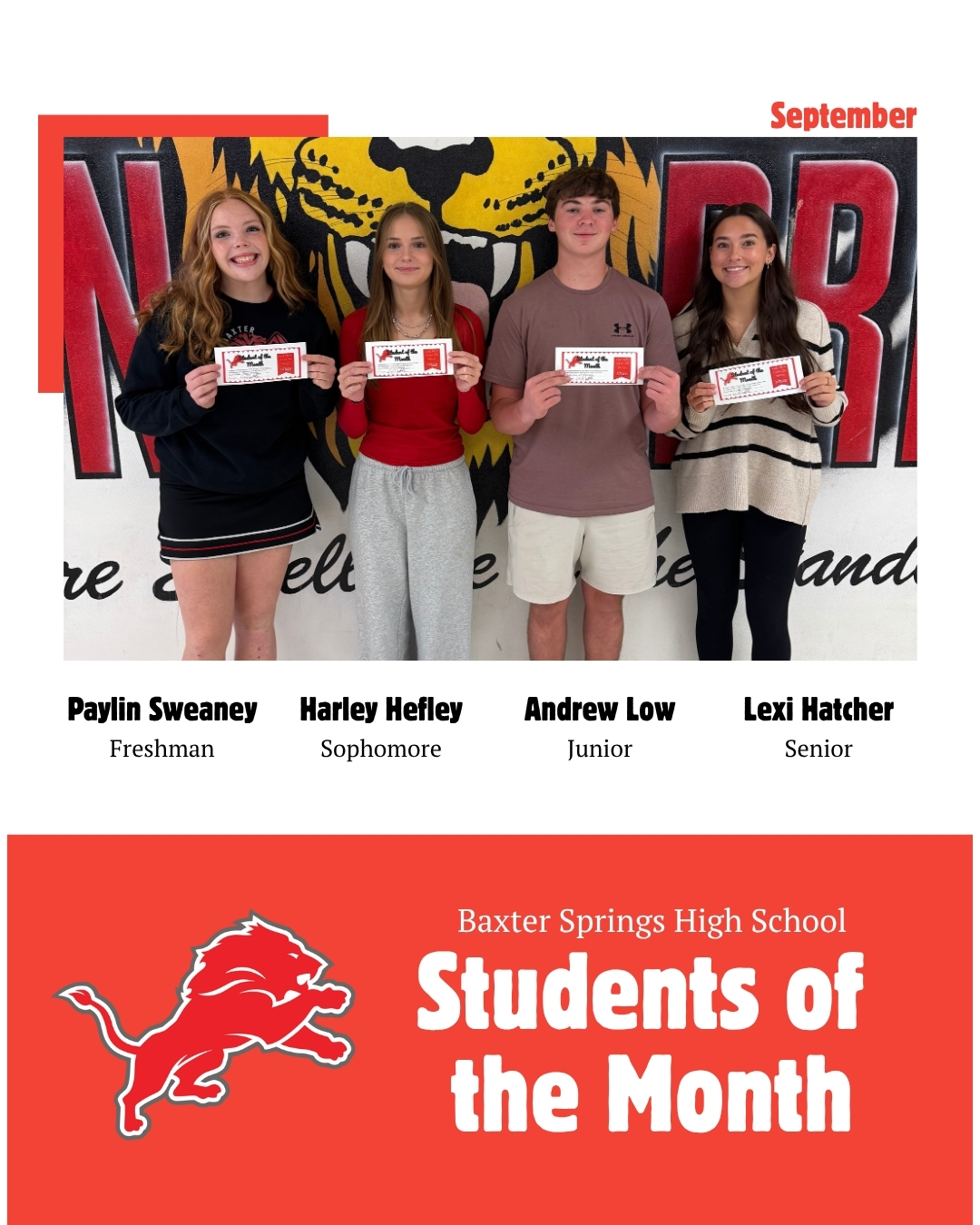 Students of the Month